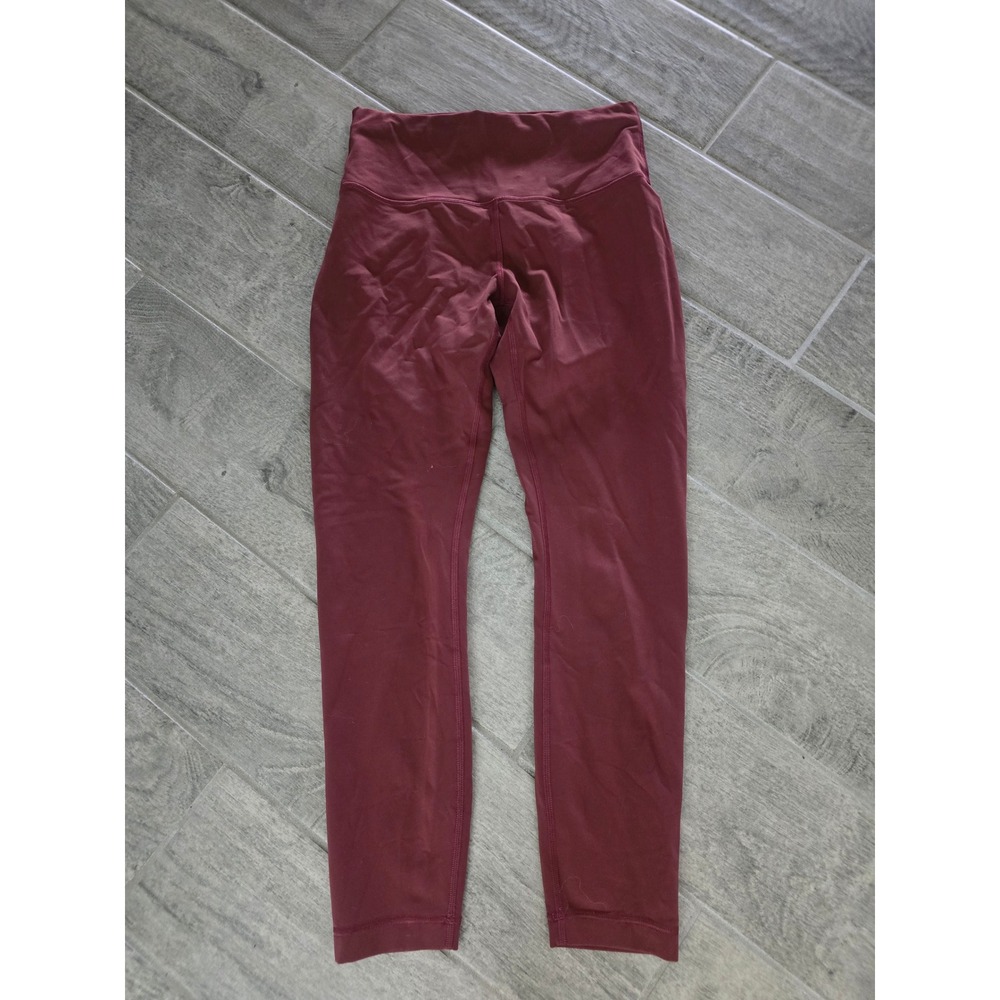 Lululemon Wunder Train High Rise 25 Inseam Leggings Size 8 Cassis